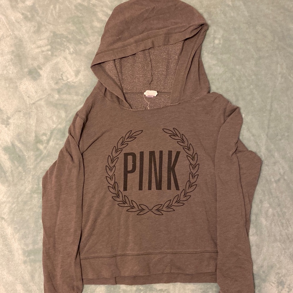 Pink Victoria’s Secret Hooded Long Sleeve